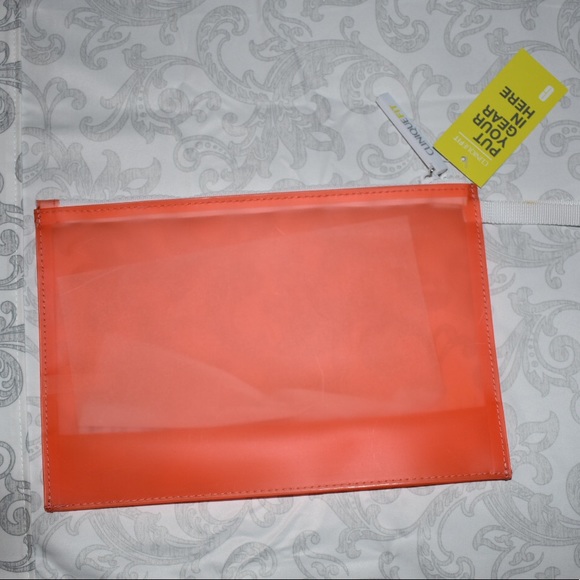 Clinique Fit Orange Cosmetic Bag - Picture 3 of 5